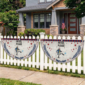 Funny George Washington Patriotic Fan Flag No Ice Please TS12 2pcs pack Laurel Beige Print Your Wear