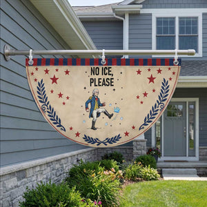 Funny George Washington Patriotic Fan Flag No Ice Please TS12 2pcs pack Laurel Tan Print Your Wear
