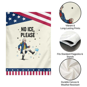 Funny George Washington Garden Flag No Ice Please TS12 Print Your Wear