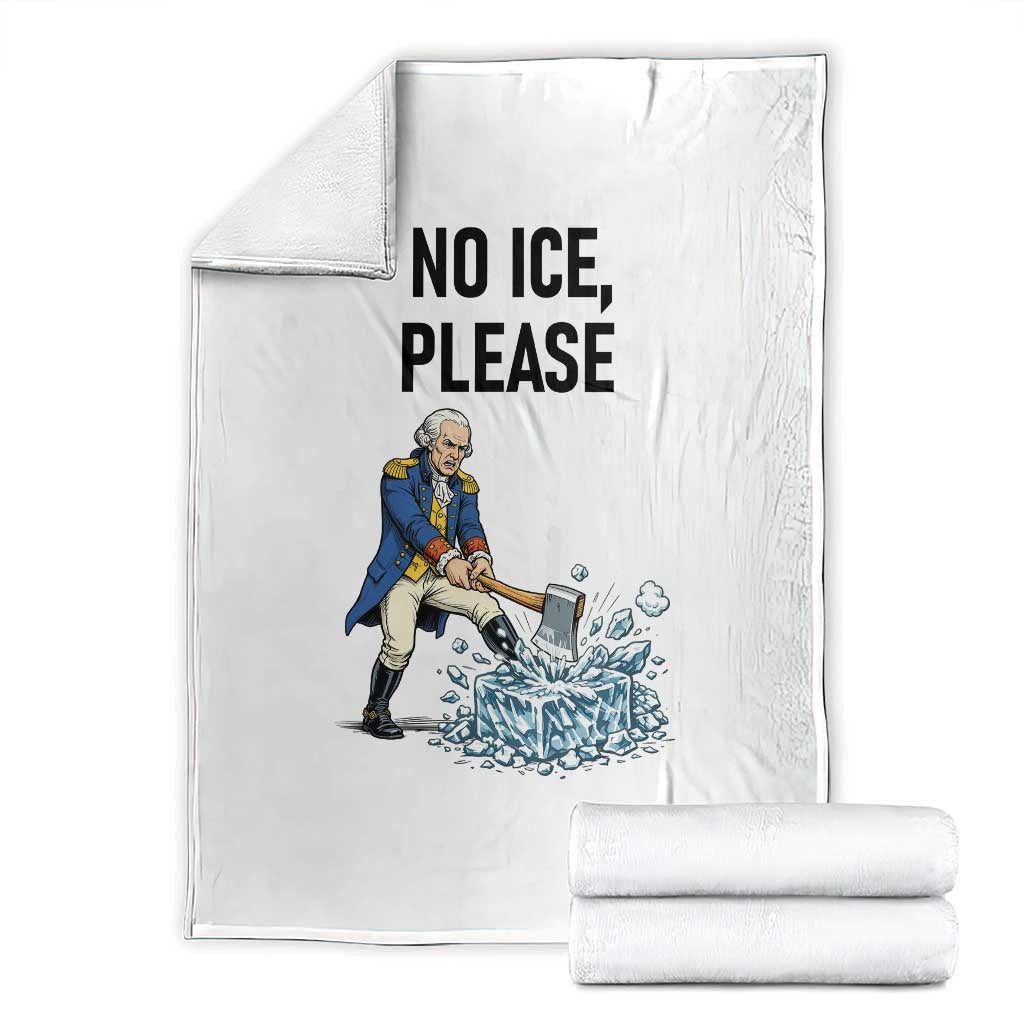 Funny George Washington Political Anti Ice Gift Throw Blanket TS12 White Print Your Wear
