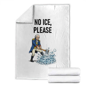 Funny George Washington Political Anti Ice Gift Throw Blanket TS12 White Print Your Wear