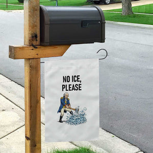 Funny George Washington Political Anti Ice Gift Garden Flag TS12 Print Your Wear
