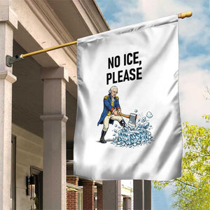 Funny George Washington Political Anti Ice Gift Garden Flag TS12 Print Your Wear