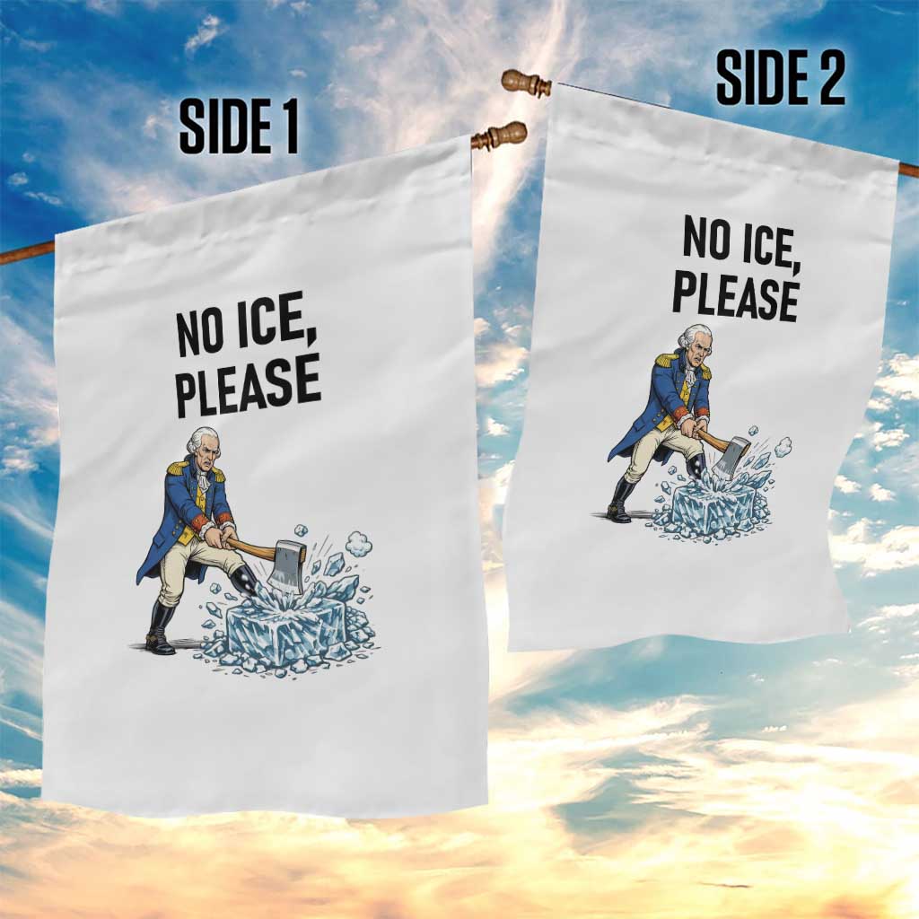 Funny George Washington Political Anti Ice Gift Garden Flag TS12 Print Your Wear