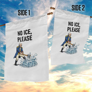 Funny George Washington Political Anti Ice Gift Garden Flag TS12 Print Your Wear