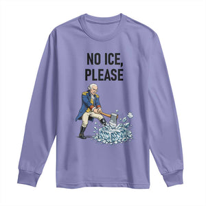Funny George Washington Political Anti Ice Gift Long Sleeve Shirt TS12 Violet Print Your Wear