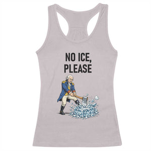 Funny George Washington Political Anti Ice Gift Racerback Tank Top TS12 Ice Gray Print Your Wear