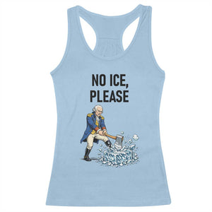 Funny George Washington Political Anti Ice Gift Racerback Tank Top TS12 Light Blue Print Your Wear