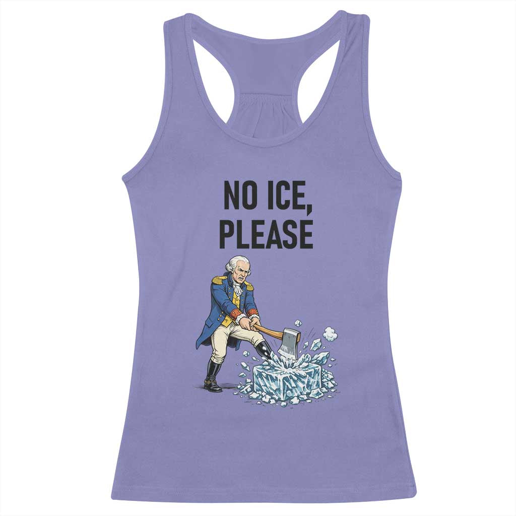 Funny George Washington Political Anti Ice Gift Racerback Tank Top TS12 Violet Print Your Wear