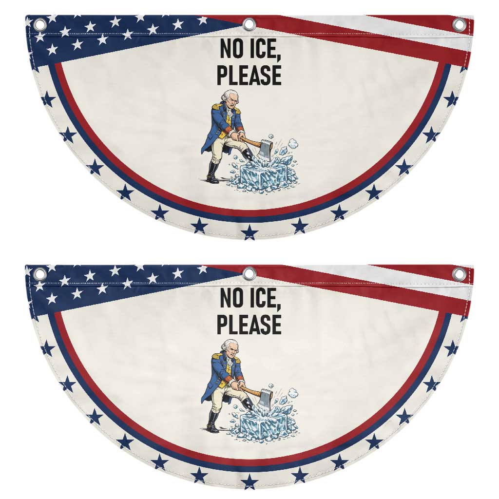 Funny George Washington Political Anti Ice Gift Patriotic Fan Flag TS12 2pcs pack Classic Beige Print Your Wear