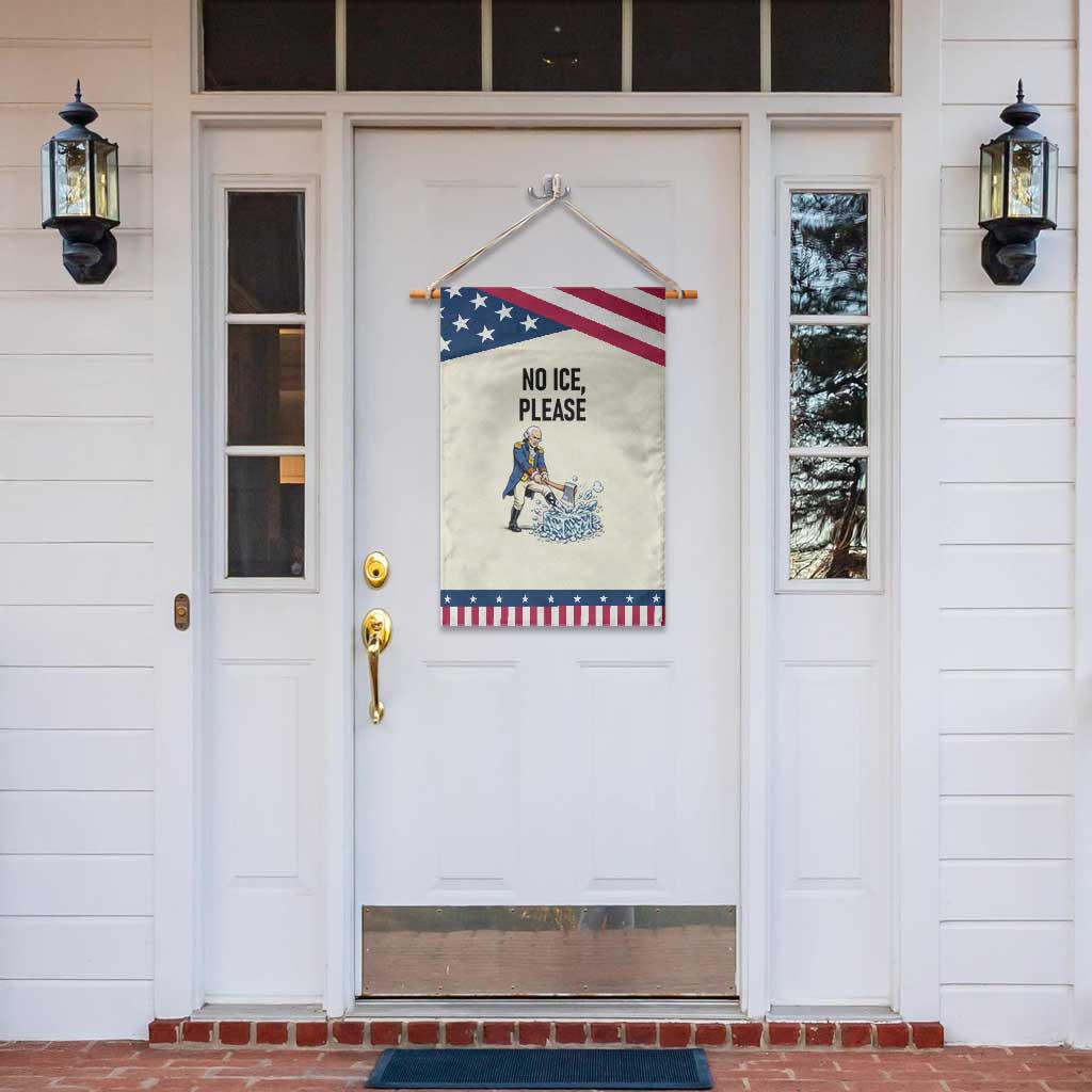Funny George Washington Political Anti Ice Gift Garden Flag TS12 Print Your Wear