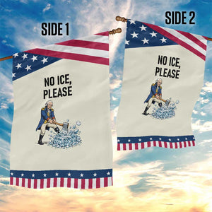 Funny George Washington Political Anti Ice Gift Garden Flag TS12 Print Your Wear