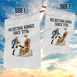Funny George Washington Protest Garden Flag Rejecting Kings Since 1776 TS12 Print Your Wear