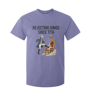 Funny George Washington Protest T Shirt For Kid Rejecting Kings Since 1776 TS12 Violet Print Your Wear