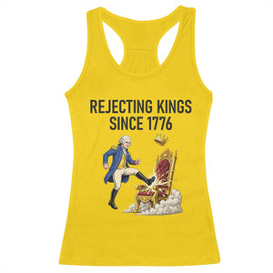 Funny George Washington Protest Racerback Tank Top Rejecting Kings Since 1776 TS12 Daisy Print Your Wear
