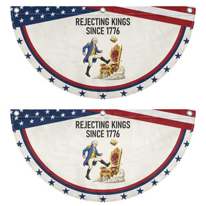 Funny George Washington Protest Patriotic Fan Flag Rejecting Kings Since 1776 TS12 2pcs pack Classic Beige Print Your Wear