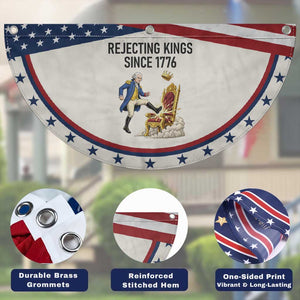 Funny George Washington Protest Patriotic Fan Flag Rejecting Kings Since 1776 TS12 Print Your Wear