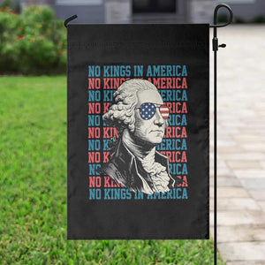 Funny George Washington Protest Garden Flag No Kings In America TS12 Print Your Wear