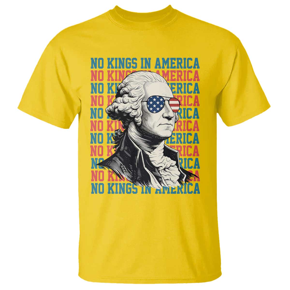 Funny George Washington Protest T Shirt No Kings In America TS12 Daisy Print Your Wear