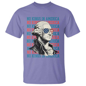 Funny George Washington Protest T Shirt No Kings In America TS12 Violet Print Your Wear