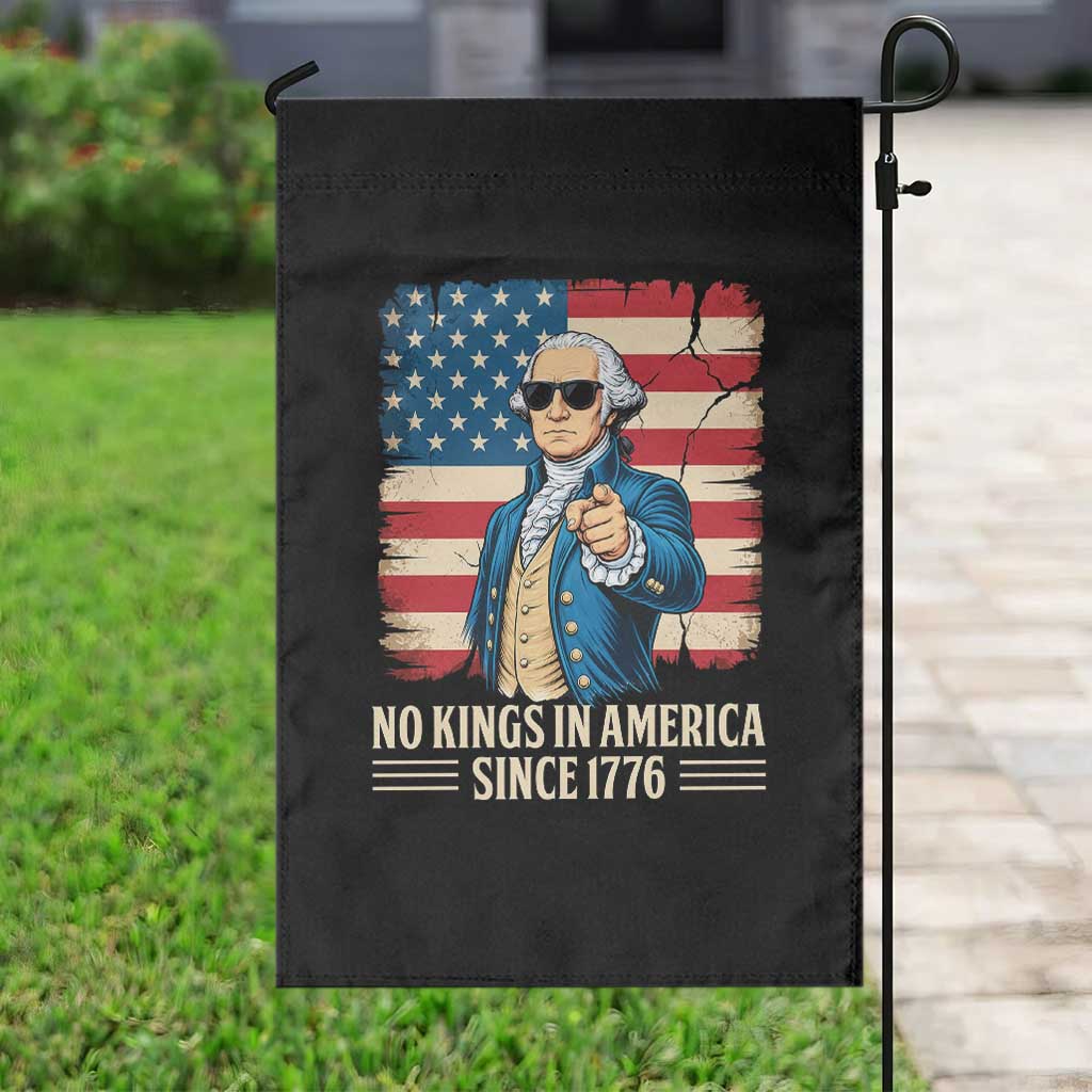 Patriotic George Washington Garden Flag No Kings In America TS12 Print Your Wear