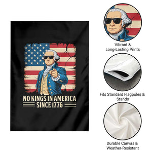 Patriotic George Washington Garden Flag No Kings In America TS12 Print Your Wear