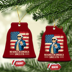 Patriotic George Washington Ceramic Ornament No Kings In America TS12 Print Your Wear