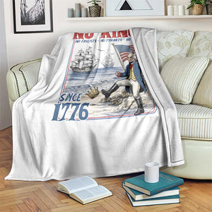 No Kings Since 1776 George Washington Throw Blanket Political Humor Gift TS12 Print Your Wear