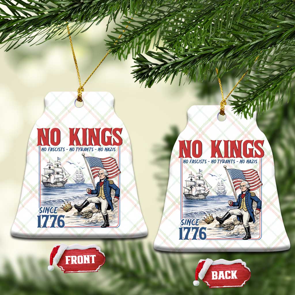 No Kings Since 1776 George Washington Ceramic Ornament Political Humor Gift TS12 Print Your Wear