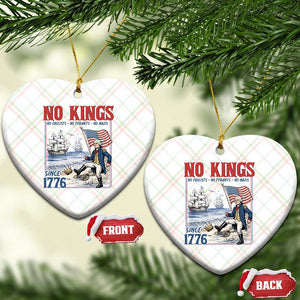 No Kings Since 1776 George Washington Ceramic Ornament Political Humor Gift TS12 Print Your Wear