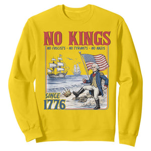 No Kings Since 1776 George Washington Sweatshirt Political Humor Gift TS12 Daisy Print Your Wear