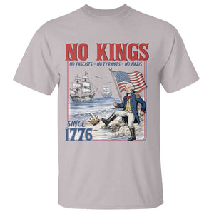 No Kings Since 1776 George Washington T Shirt Political Humor Gift TS12 Ice Gray Print Your Wear