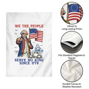 We The People Serve No Kings Garden Flag Funny George Washington Protest TS12 Print Your Wear