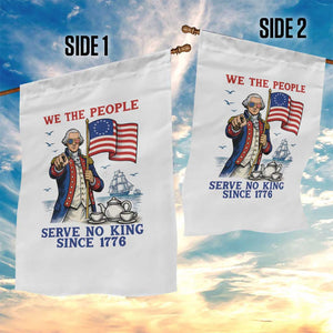 We The People Serve No Kings Garden Flag Funny George Washington Protest TS12 Print Your Wear