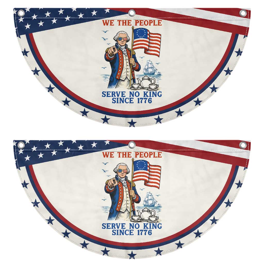 We The People Serve No Kings Patriotic Fan Flag Funny George Washington Protest TS12 2pcs pack Classic Beige Print Your Wear