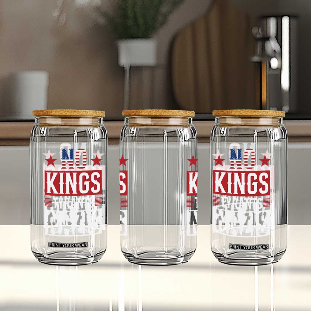 American Democracy Glass Can No Kings No Tyrants No Nazis TS12 Print Your Wear