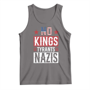 American Democracy Tank Top No Kings No Tyrants No Nazis TS12 Deep Heather Print Your Wear