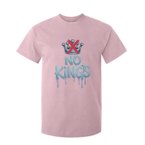 No Kings Abolish ICE T Shirt For Kid Anti Authoritarian Protest TS12 Light Pink Print Your Wear