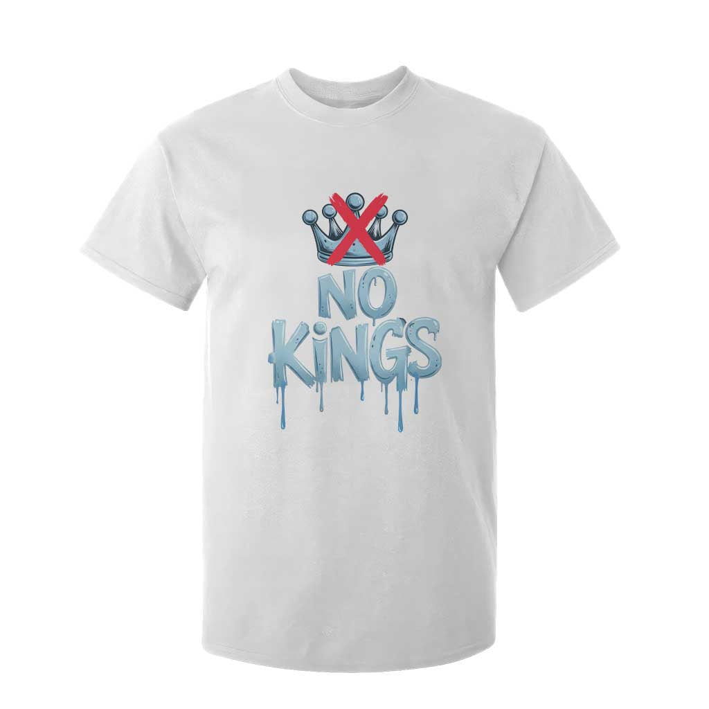 No Kings Abolish ICE T Shirt For Kid Anti Authoritarian Protest TS12 White Print Your Wear
