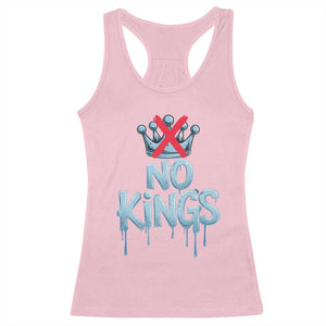 No Kings Abolish ICE Racerback Tank Top Anti Authoritarian Protest TS12 Light Pink Print Your Wear