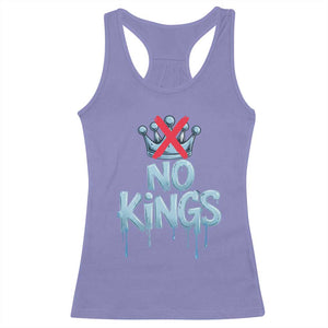 No Kings Abolish ICE Racerback Tank Top Anti Authoritarian Protest TS12 Violet Print Your Wear