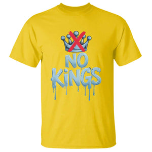 No Kings Abolish ICE T Shirt Anti Authoritarian Protest TS12 Daisy Print Your Wear