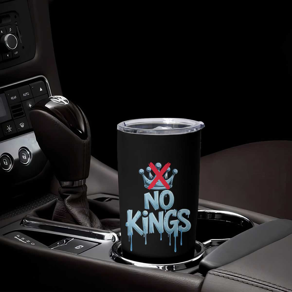No Kings Abolish ICE Tumbler Cup Anti Authoritarian Protest TS12 Print Your Wear