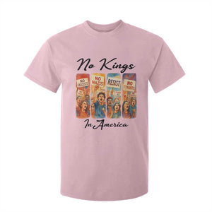 No Kings In America T Shirt For Kid American Anti Authoritarian Protest TS12 Light Pink Print Your Wear