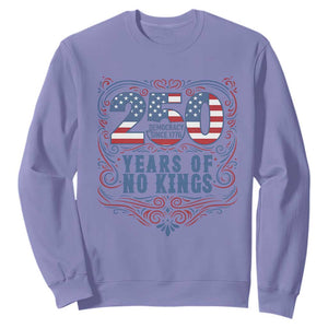250 Years Of No Kings Sweatshirt American Freedom Protest TS12 Violet Print Your Wear