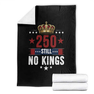 250 Still No Kings Throw Blanket American Patriot Freedom TS12 Black Print Your Wear