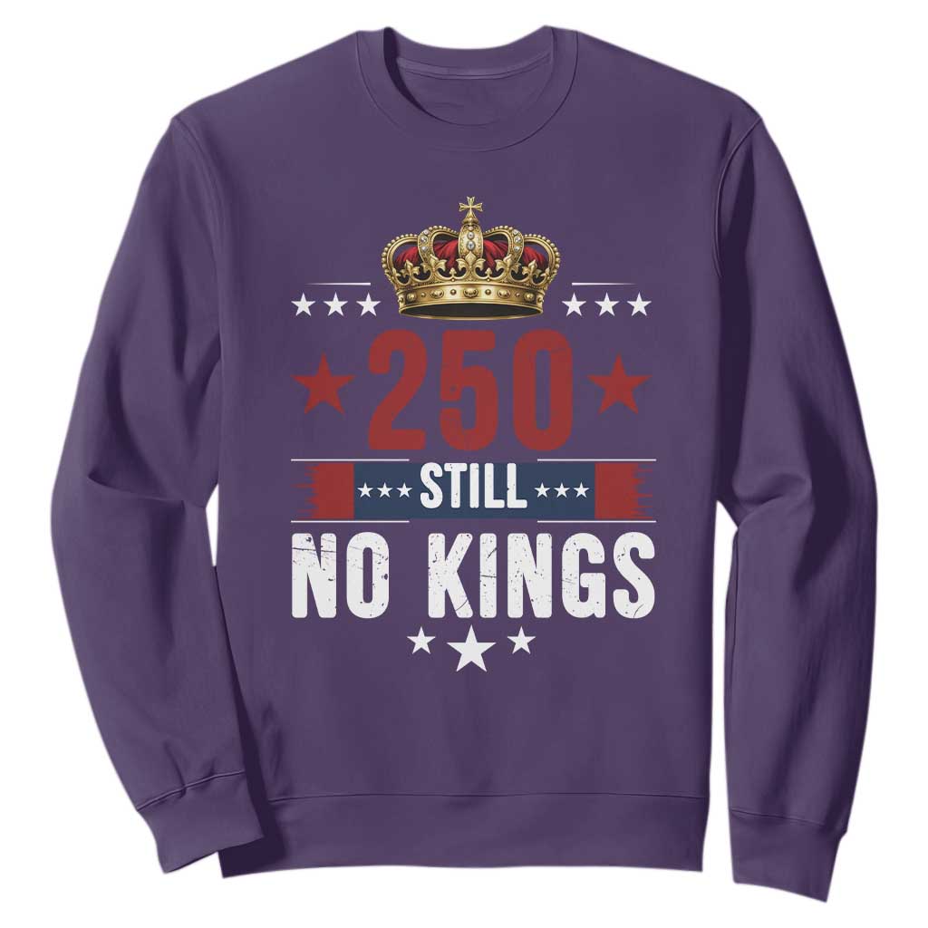 250 Still No Kings Sweatshirt American Patriot Freedom TS12 Purple Print Your Wear