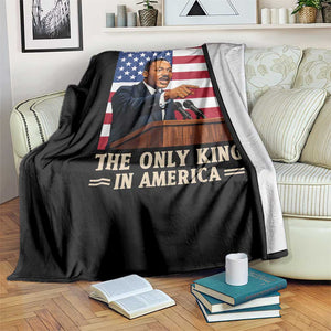 The Only King In America Throw Blanket Honoring Martin Luther King Jr TS12 Print Your Wear