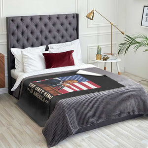 The Only King In America Throw Blanket Honoring Martin Luther King Jr TS12 Print Your Wear