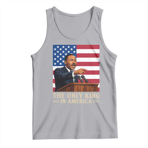 The Only King In America Tank Top Honoring Martin Luther King Jr TS12 Athletic Heather Print Your Wear